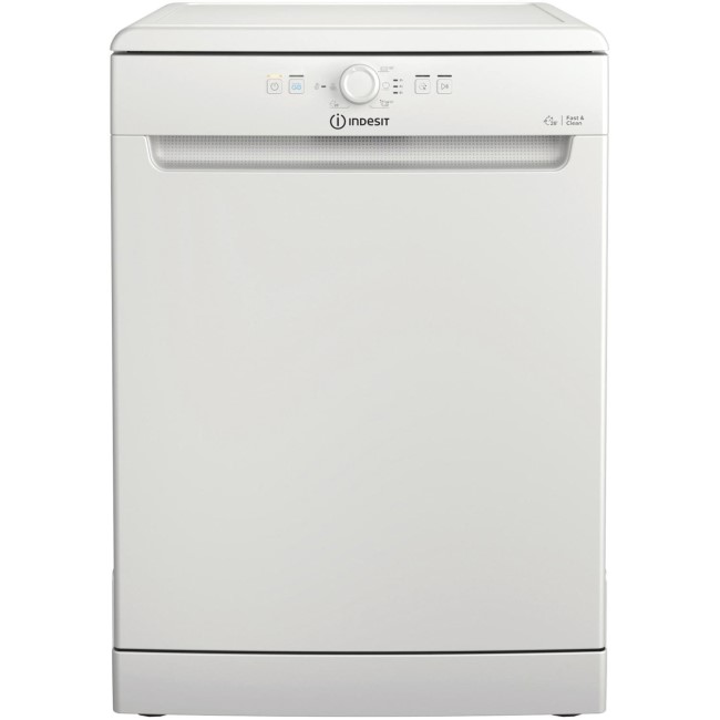 Indesit Fast&Clean 14 Place Settings Freestanding Dishwasher - White