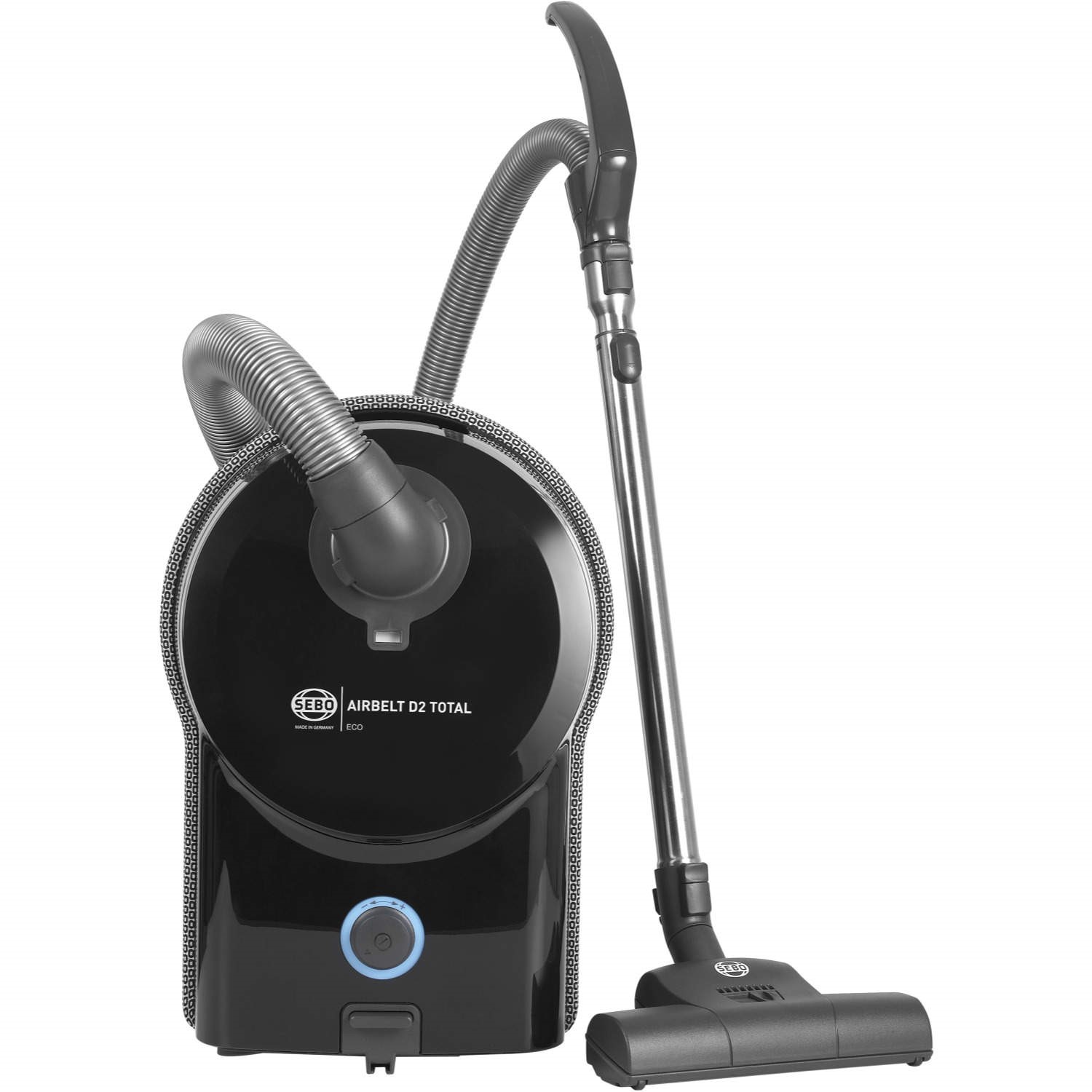 Sebo D2TOTALECO airbelt 1200W Cylinder Vacuum Cleaner Black And Silver