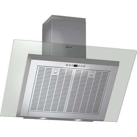 Neff APD/D39F56N0GB Ex-Display Series 4 Angled 90cm Chimney Hood in Stainless Steel with Grey Glass