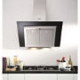 Neff APD/D39F56N0GB Ex-Display Series 4 Angled 90cm Chimney Hood in Stainless Steel with Grey Glass