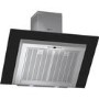 Neff D39F56S0GB Series 4 Angled 90cm Chimney Hood in Stainless Steel and Black Glass