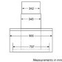 Neff D39M55N1GB Series 3 Angled 90cm Chimney Hood in Stainless steel
