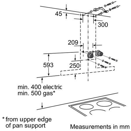 Neff D39M55N1GB Series 3 Angled 90cm Chimney Hood in Stainless steel