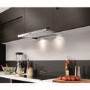 GRADE A3 - Heavy cosmetic damage - Neff D4672X0GB 60cm wide Telescopic Cooker Hood Silver Metallic