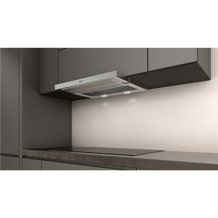 Neff N70 60cm Telescopic Canopy Cooker Hood - Stainless Steel