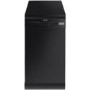 GRADE A2 - Light cosmetic damage - Smeg D4B-1 45cm Slimline Freestanding 10 place Dishwasher Black