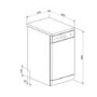 Smeg D4SS-1 10 Place Slimline Freestanding Dishwasher- Stainless Steel