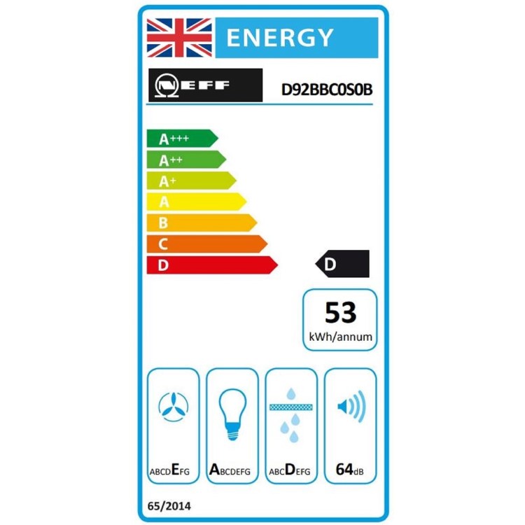 Neff N30 90cm Chimney Hood - Black