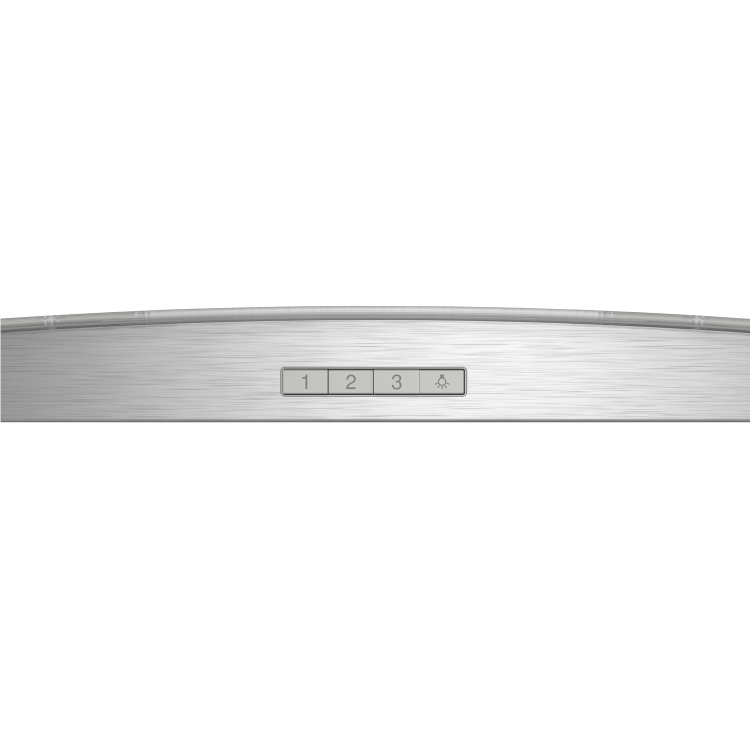 Neff N30 90cm Curved Glass Chimney Cooker Hood - Stainless Steel