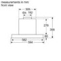 Neff D64XAF8N0B N70 Rotary Control 60cm Integrated Canopy Hood With Glass Visor - Stainless Steel &