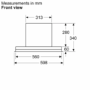 Neff N50 Series 60cm Canopy Cooker Hood - Matt Black