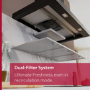 Neff N70 Series 60cm Chimney Cooker Hood - Matt Black