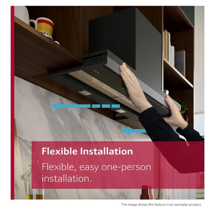 Neff N90 Series 60cm Canopy Cooker Hood - Matt Black