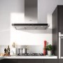 Grade A2 - Neff D79M55N0GB Series 3 Slimline Design 90cm Chimney Hood in Stainless steel