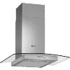 Neff D86GR22N0B 60cm Stainless Steel Chimney Cooker Hood With Curved Glass Canopy