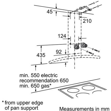 Neff D89D55N1GB Series 3 Curved 90cm Chimney Hood in Stainless steel