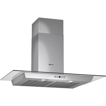 Neff D89F55N0GB Series 2 Flat Glass 90cm Chimney Hood in Stainless steel