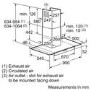 Neff D89F55N0GB Series 2 Flat Glass 90cm Chimney Hood in Stainless steel