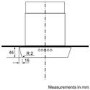 Neff D89F55N0GB Series 2 Flat Glass 90cm Chimney Hood in Stainless steel