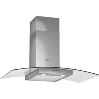 Neff D89G21N0GB Series 1 Curved Glass 90cm Chimney Hood in Stainless steel