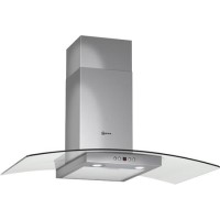 Neff D89G45N0GB Series 2 Curved Glass 90cm Chimney Hood in Stainless steel