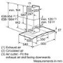 Neff D89G45N0GB Series 2 Curved Glass 90cm Chimney Hood in Stainless steel