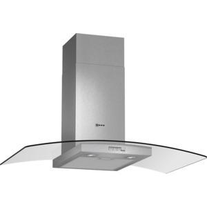 NEFF D89GR22N0B 90cm Stainless Steel Chimney Cooker Hood With Curved Glass Canopy