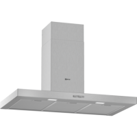 Neff D92BBC0N0B N30 90cm Chimney Cooker Hood With Flat Canopy - Stainless Steel