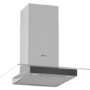 Neff D64GFM1N0B 60cm Touch Control Chimney Cooker Hood With Flat Glass Canopy - Stainless Steel