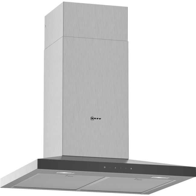 GRADE A2 - Neff D64QFM1N0B N50 60cm Low Profile Chimney Cooker Hood - Stainless Steel