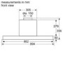 GRADE A2 - Neff D94XAF8N0B N70 Rotary Control 90cm Integrated Canopy Hood With Glass Visor - Stainless Steel &