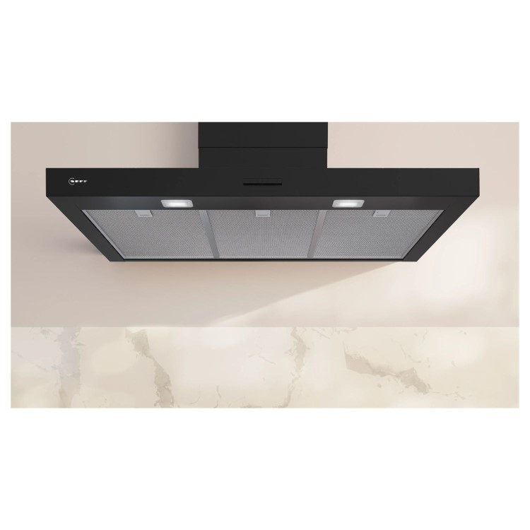GRADE A1 - Neff N50 Series 90cm Chimney Cooker Hood - Matt Black