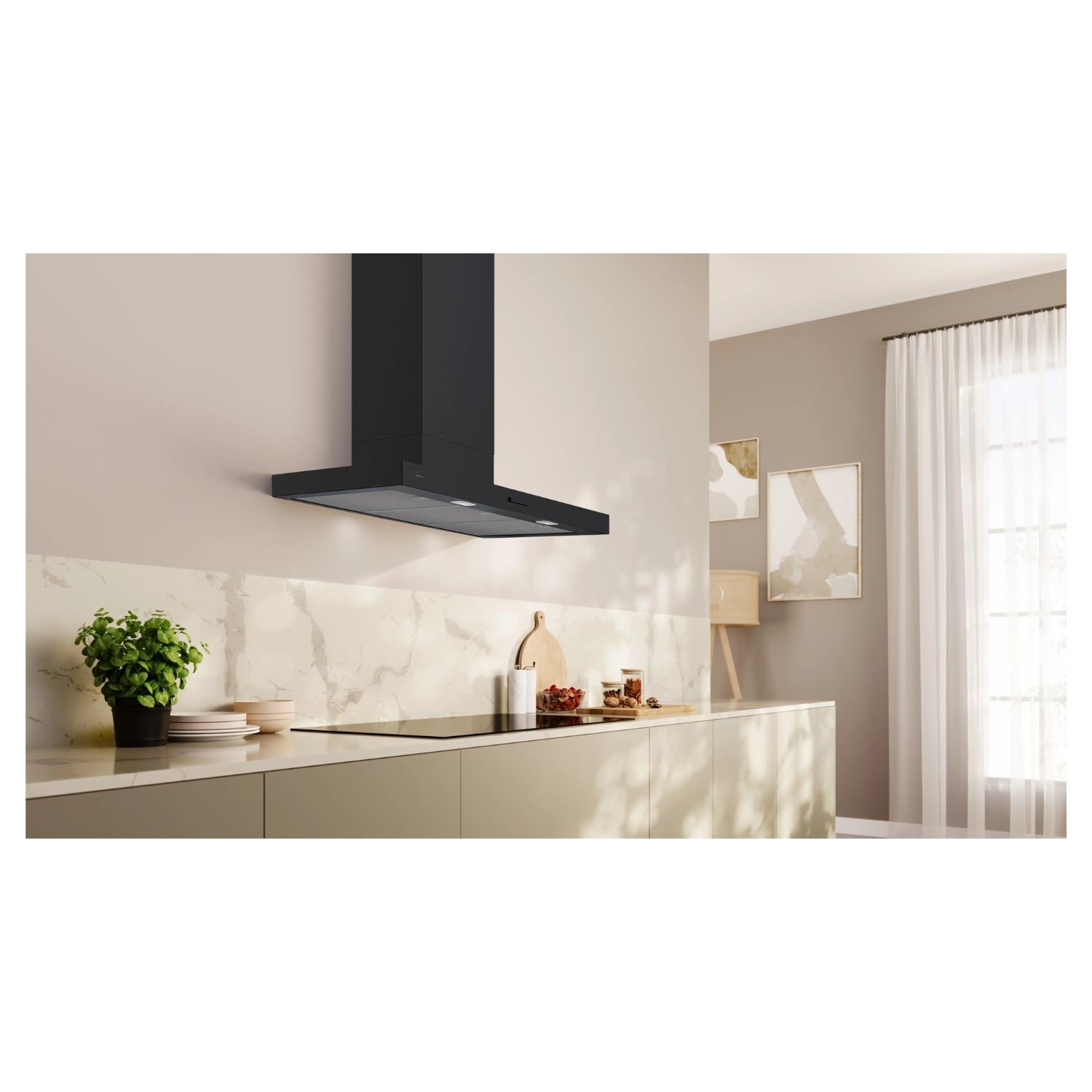N50 Series 90cm Chimney Cooker Hood Matt