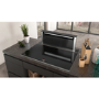 GRADE A2 - Neff D95DAP8N0B 90cm Wide Touch Control Downdraft Extractor - Black Glass