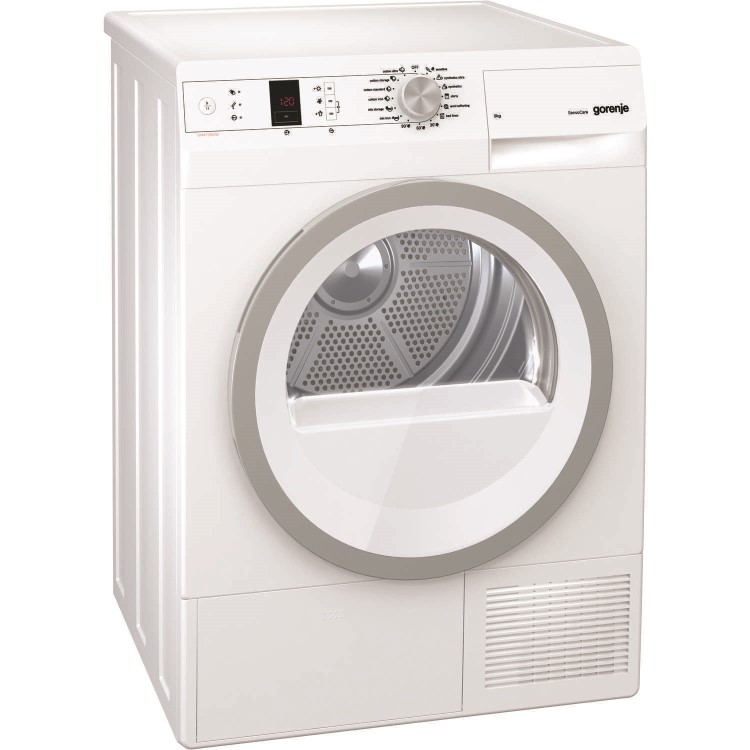 GRADE A1 - Gorenje D95F65NUK 9kg Freestanding Heat Pump Condenser Tumble Dryer White