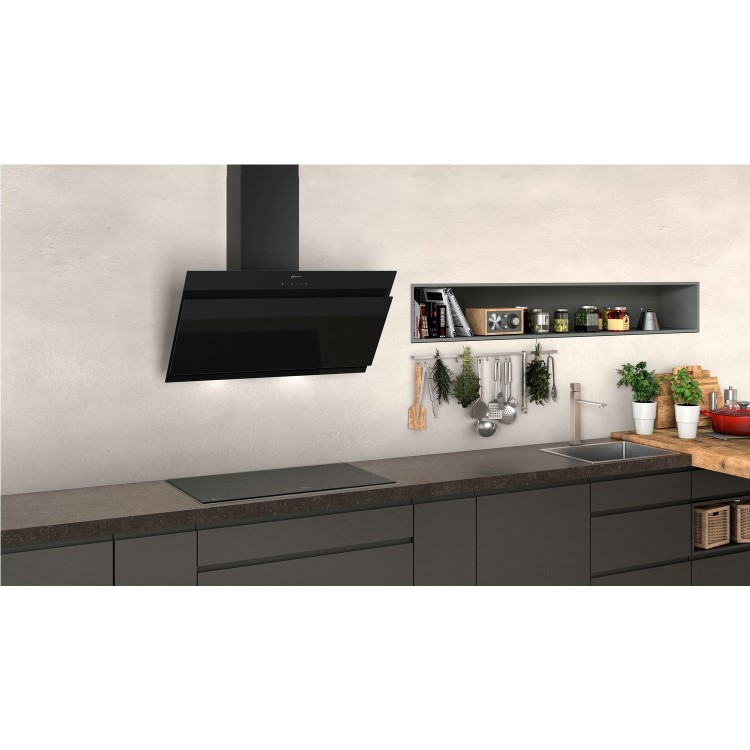 Neff N50 Angled 90cm Cooker Hood - Black