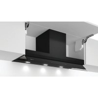Refurbished Neff N70 90cm Canopy Cooker Hood with Fold-out Glass Deflector - Black Refurbished Neff N70 90cm Canopy Cooker Hood with Fold-out Glass Deflector - Black