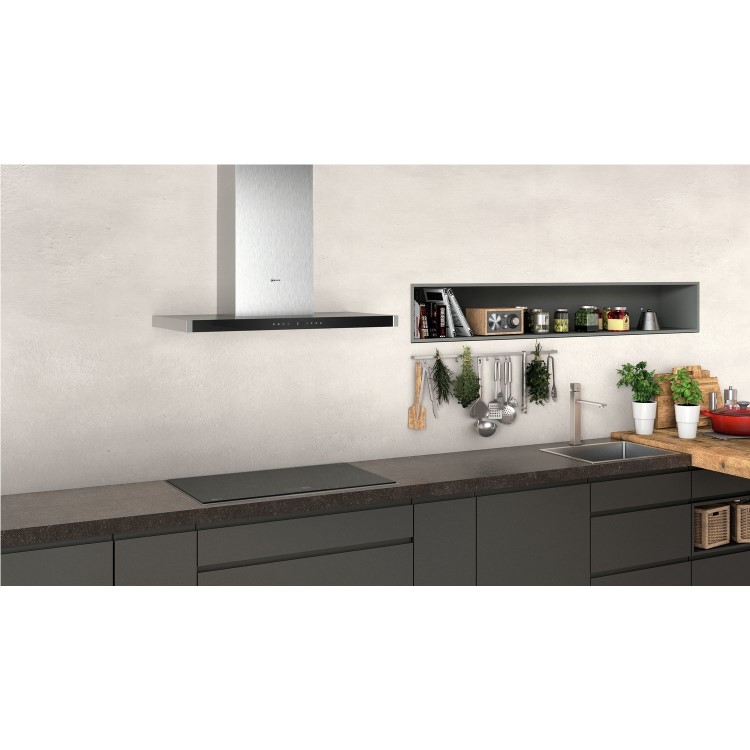 GRADE A1 - Neff D96BMV5N5B N90 90cm Chimney Hood - Stainless Steel