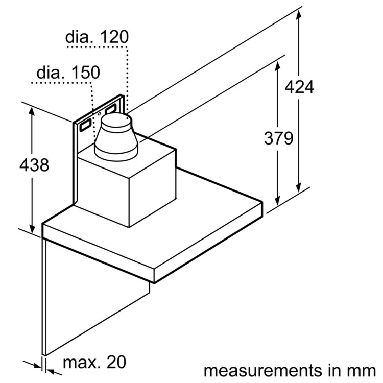 GRADE A1 - Neff D96BMV5N5B N90 90cm Chimney Hood - Stainless Steel