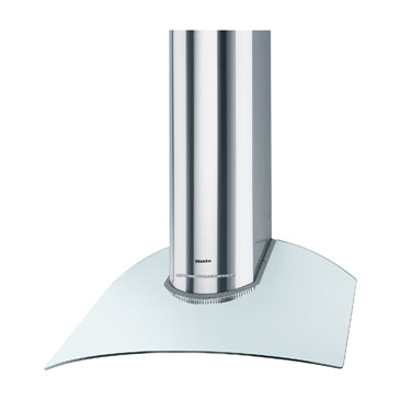 Miele DA249-4ssglass 90cm Chimney Hood With Curved Glass Canopy - Stainless Steel And Glass
