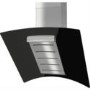 Miele DA289-4BLK Black Flyer Angled 90cm Stainless Steel Chimney Cooker Hood With Black Curved Glass