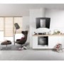 Miele DA289-4BLK Black Flyer Angled 90cm Stainless Steel Chimney Cooker Hood With Black Curved Glass