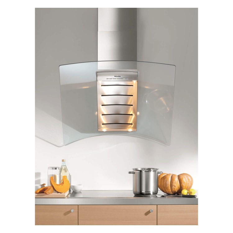 Miele DA289-4EXTssglass 90cm Wide Angled Chimney Cooker Hood External Motor Version Stainless Steel