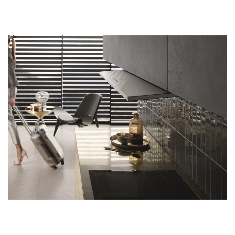 Miele DA3598 90cm Wide Telescopic Canopy Cooker Hood - Stainless Steel