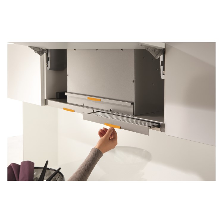 Miele DA3598 90cm Wide Telescopic Canopy Cooker Hood - Stainless Steel