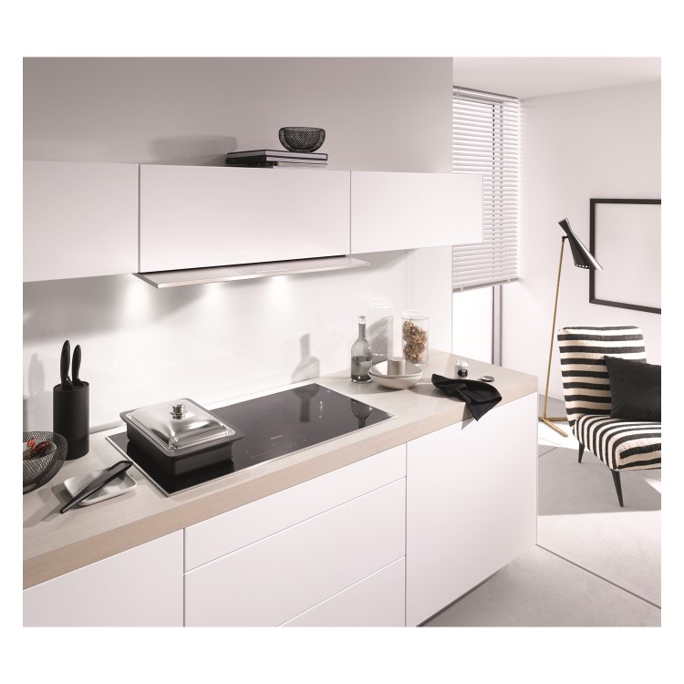 Miele DA3698 90cm Wide Telescopic Canopy Cooker Hood - Stainless Steel