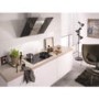 Miele DA6096W 90cm Wide Angled Cooker Hood With Black Glass Panels