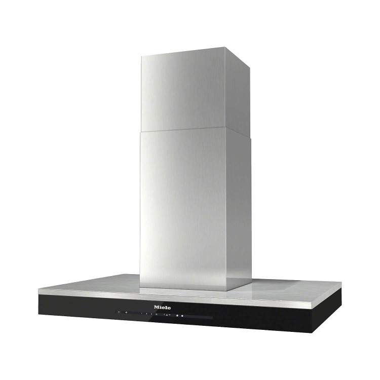 Miele DA6690Dclst Purist Edition 6000 90cm Wide Box Design Island Hood CleanSteel