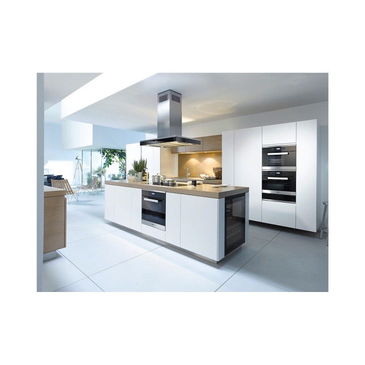 Miele DA6690Dclst Purist Edition 6000 90cm Wide Box Design Island Hood CleanSteel
