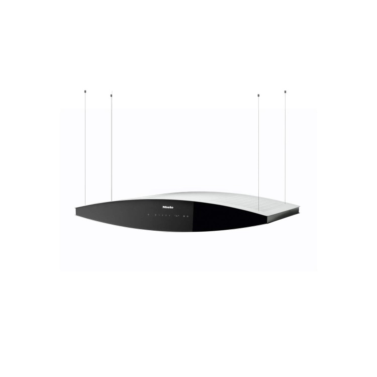 Miele DA7000D Aura Touch Control 100cm Island Hood in White and Black
